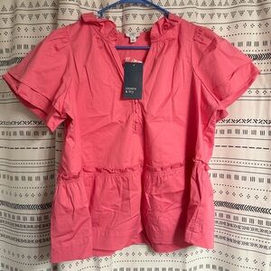 Crown & Ivy Coral Blouse